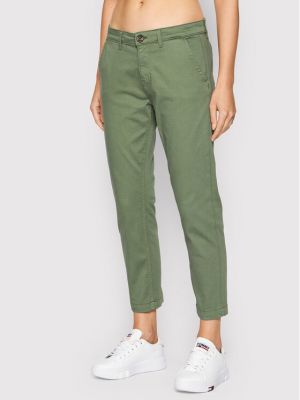 Chino панталони slim Pepe Jeans зелено