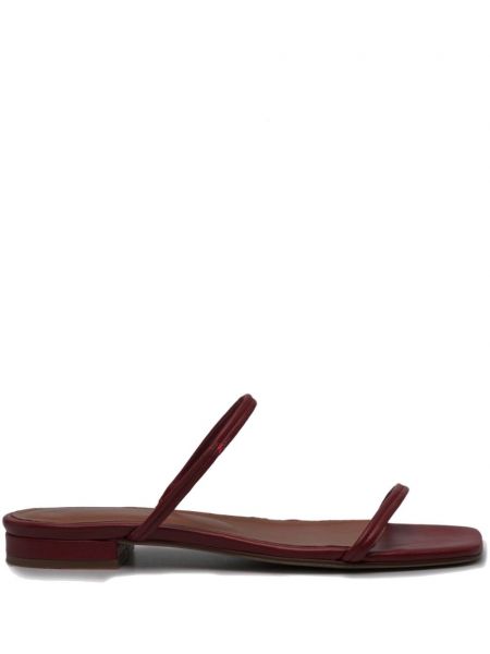 Sandale din piele slingback Claudie Pierlot roșu
