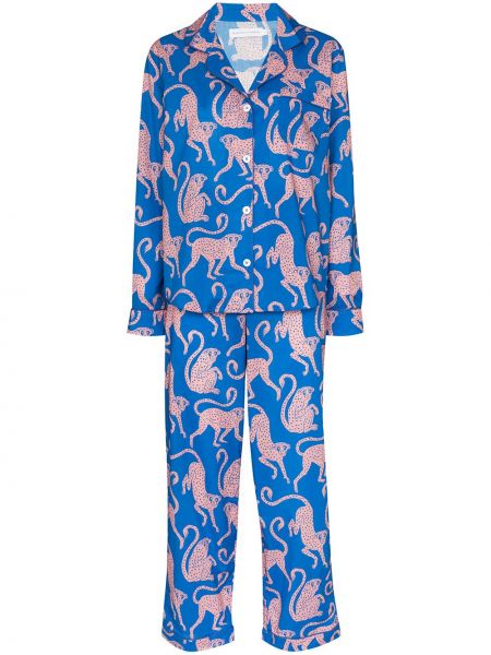 Pijama con estampado Desmond & Dempsey azul