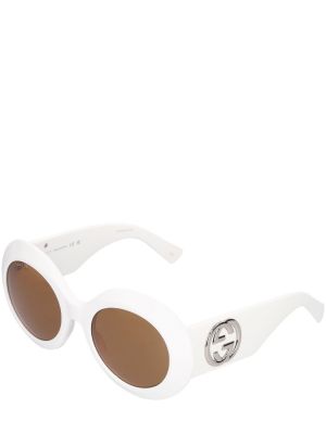 Sluneční brýle Gucci bílé