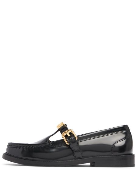 Loafers i läder Moschino svart