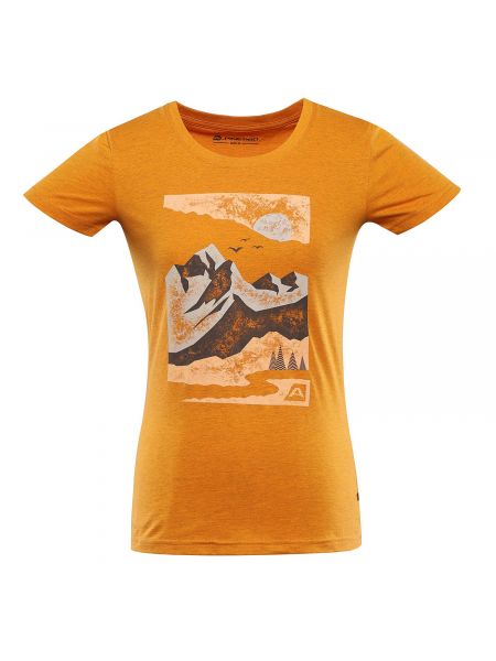 Kokvilnas t-krekls Alpine Pro oranžs