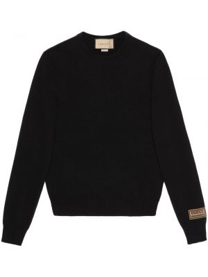 Кашмирен пуловер Gucci черно