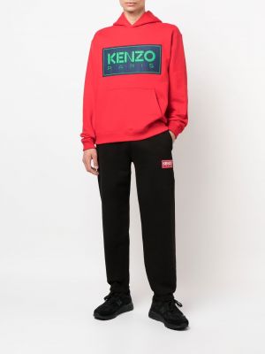 Kokvilnas kapučdžemperis ar apdruku Kenzo