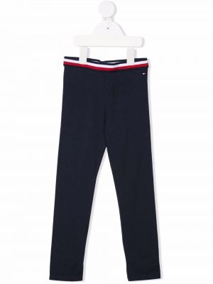 Stripete stretch bukser for jenter Tommy Hilfiger Junior blå