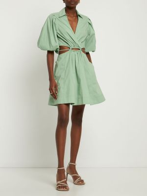 Mini šaty Jonathan Simkhai zelené