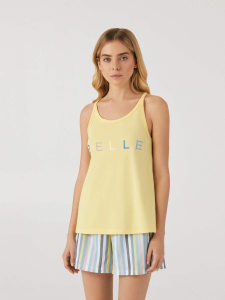 Хлопковая пижама Ellen желтая
