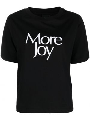 Тениска с принт More Joy черно