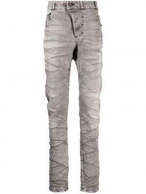 Skinny džíny s oděrkami Boris Bidjan Saberi šedé