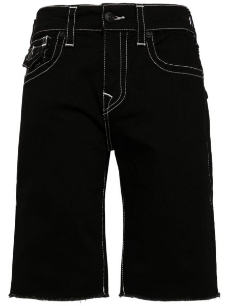 Kratke jeans hlače True Religion črna