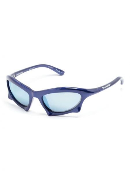 Okulary przeciwsłoneczne oversize Balenciaga Eyewear niebieskie