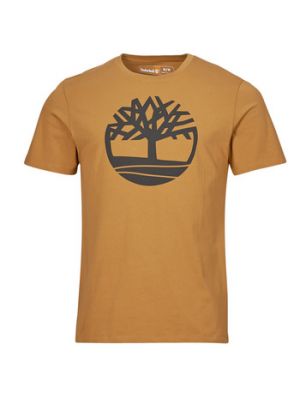 T-shirt a maniche corte Timberland giallo
