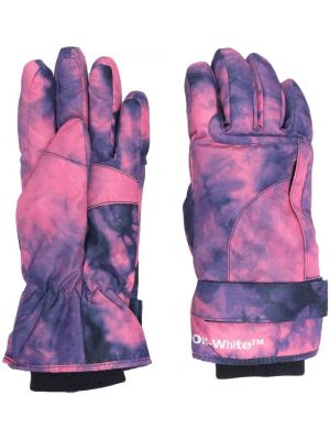 Ръкавици с изолация с tie-dye ефект Off-white
