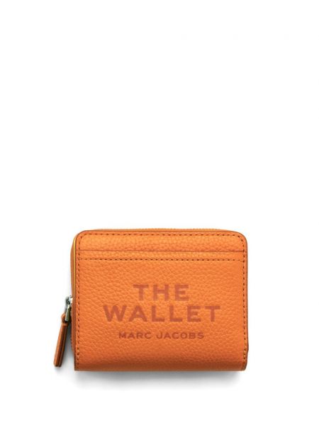 Kožená peňaženka Marc Jacobs oranžová