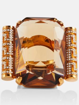 Inel de cristal Versace auriu