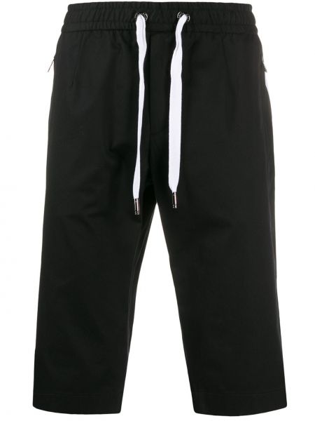 Pantalones cortos deportivos a rayas Dolce & Gabbana negro