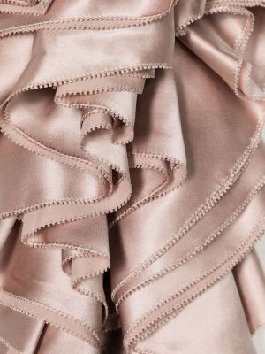 Drapovaný hedvábný šál Gucci Pre-owned růžový