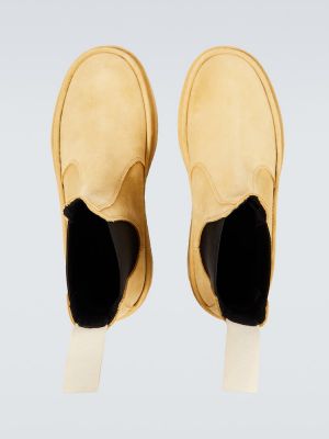 Zomšinės chelsea stiliaus batai Jacquemus smėlinė