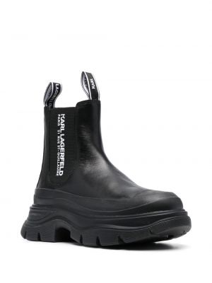 Chelsea boots mit print Karl Lagerfeld schwarz