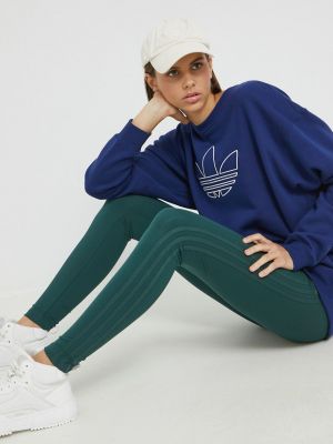 Legginsy Adidas Originals zielone
