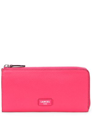 Кожаный кошелек Lancel розовый