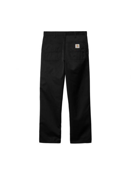 Pantalones rectos de algodón Carhartt Wip negro