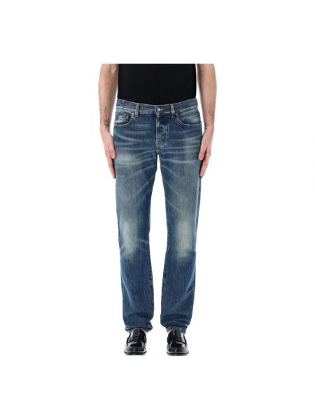 Straight jeans Saint Laurent blau