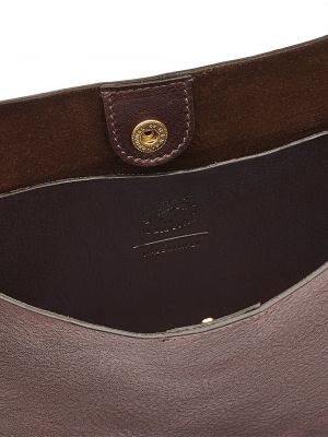 Кожаная сумка через плечо Il Bisonte коричневая