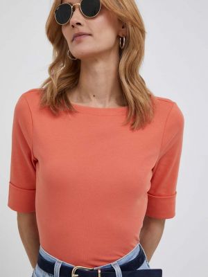 Тениска Lauren Ralph Lauren оранжево