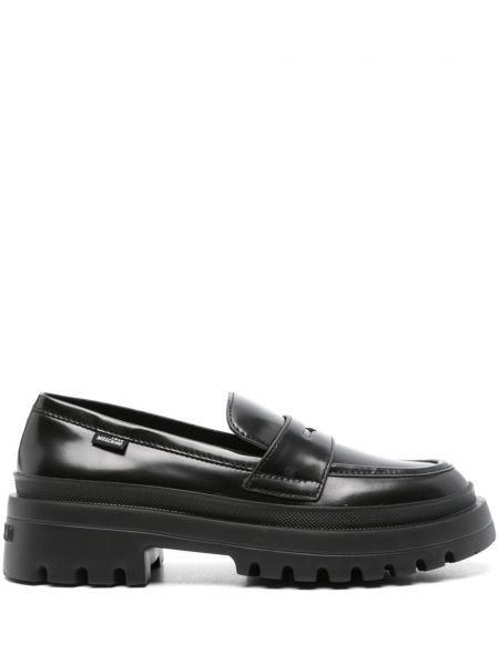 Læder loafers Love Moschino sort