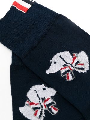 Ponožky s mašlí Thom Browne modré