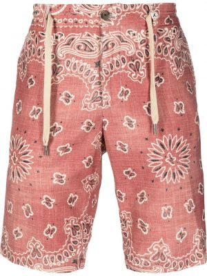 Paisley trykt shorts Myths rød