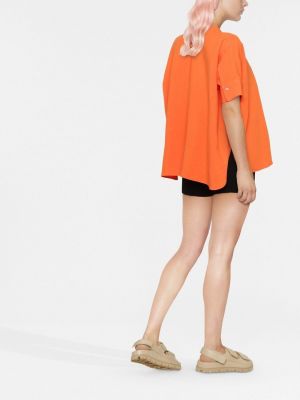 Lněná košile Blanca Vita oranžová