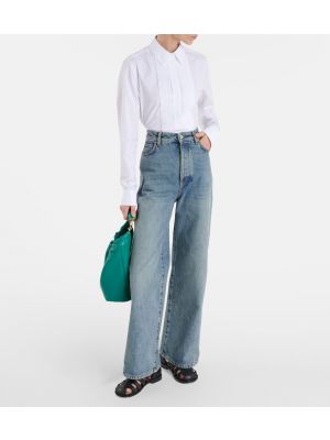 High waist jeans ausgestellt Loewe blau