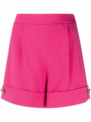 Pantalones cortos de cintura alta Moschino rosa