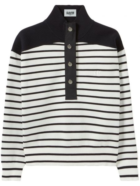 Stribet sweatshirt Claudie Pierlot hvid