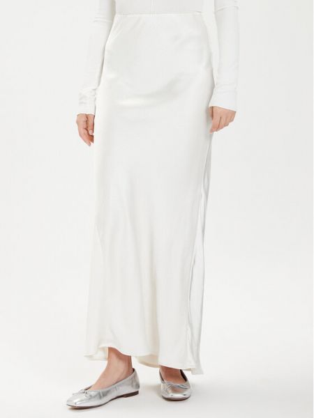 Maxi φούστα Gina Tricot λευκό