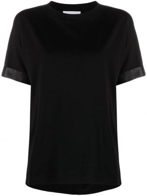 Camiseta de raso Fabiana Filippi negro