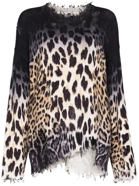 Jersey leopardo de tela jersey oversized R13
