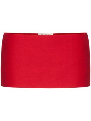 Krepové mini sukně Valentino Garavani červené