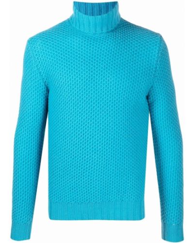Jersey de cuello vuelto de tela jersey Mp Massimo Piombo azul