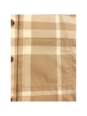 Blusa de algodón a cuadros Burberry beige