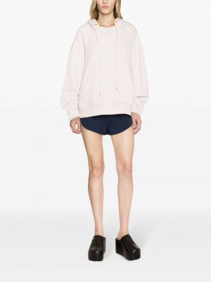 Zerrissener hoodie aus baumwoll Pnk pink