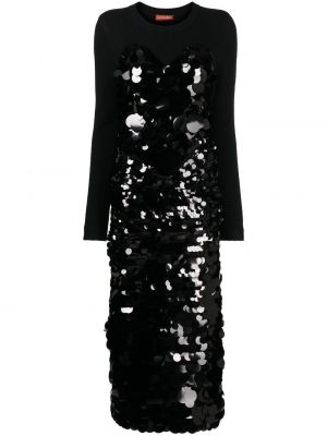 Μίντι φόρεμα με παγιέτες Altuzarra μαύρο