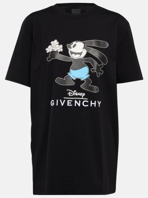 Bavlnené tričko s potlačou Givenchy - čierna