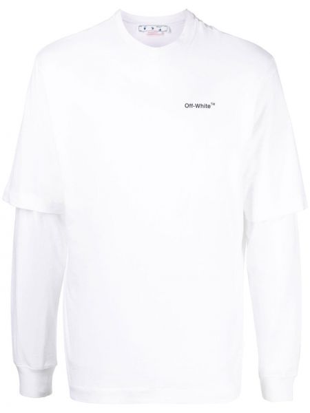 Långärmad t-shirt Off-white vit