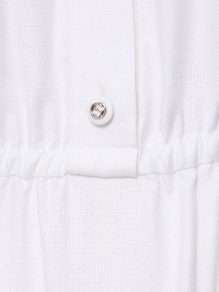 Vestito di cotone Gucci bianco