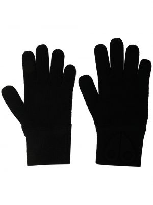 Vlněné rukavice z merino vlny Moose Knuckles černé