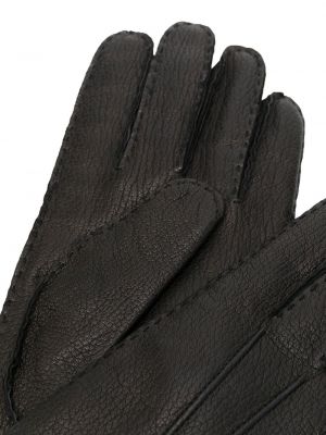 Leder handschuh Fay schwarz