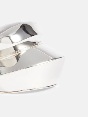 Prsten s abstraktním vzorem Alexander Mcqueen stříbrný